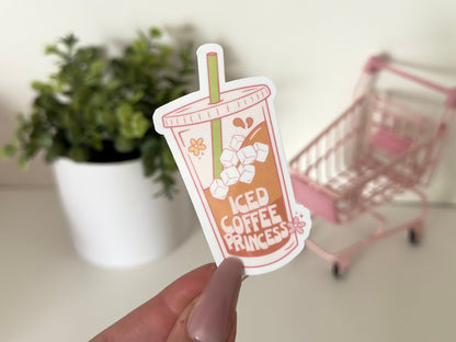 Iced Coffee Princess sticker