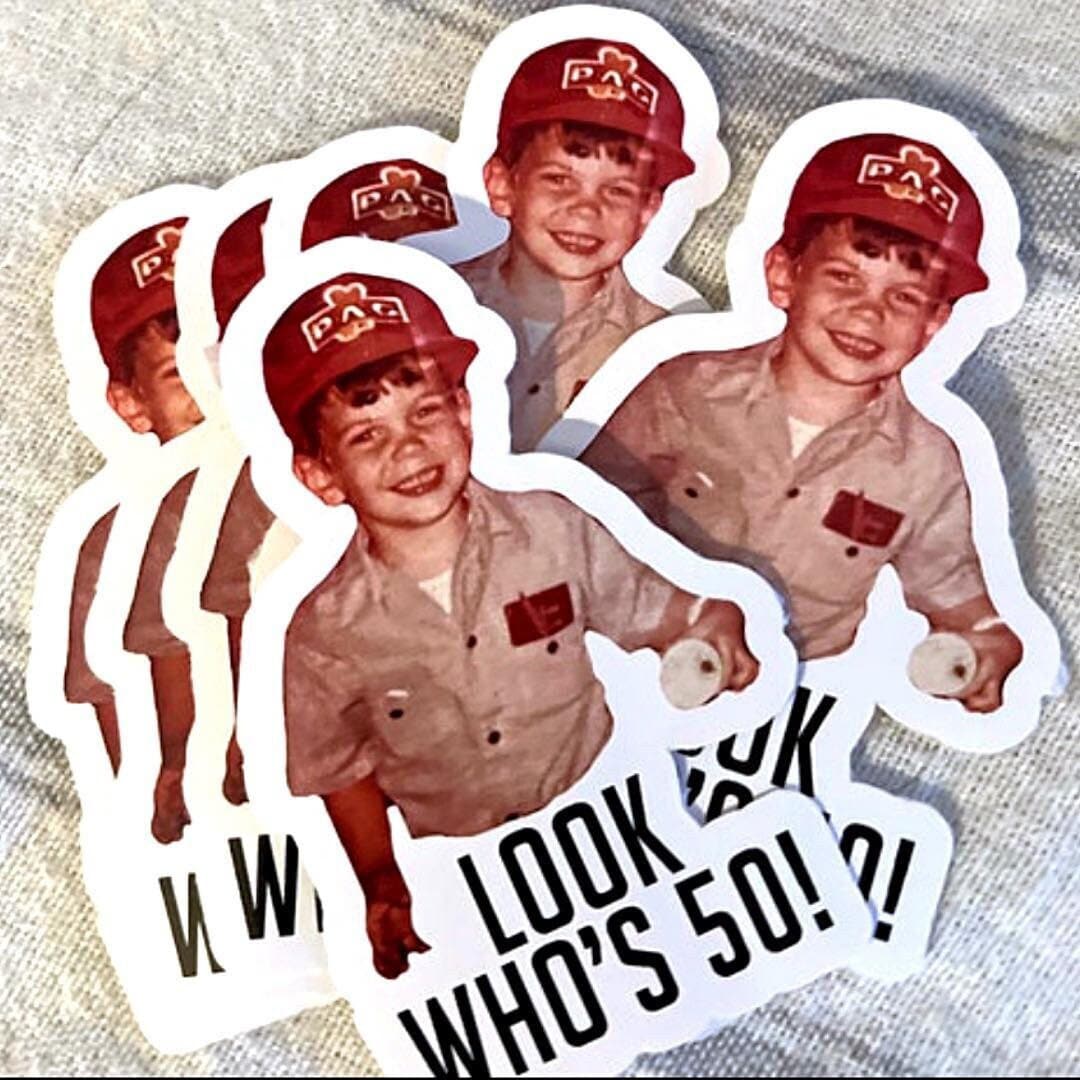 Custom Face sticker sheet – view 2