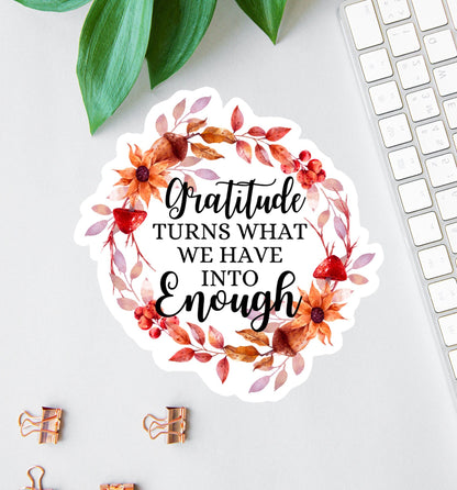 Gratitude sticker