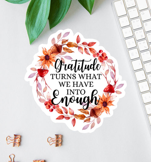 Gratitude sticker