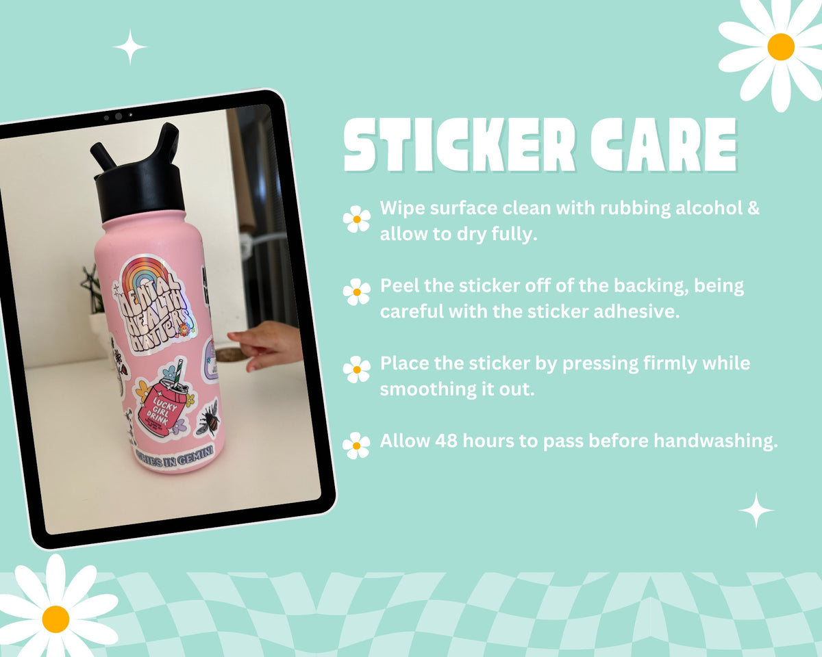 The Baddie ‘Looks Like I Don’t Care’ Tarot Card sticker – view 2