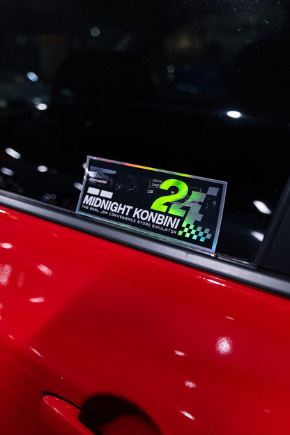 Midnight GT Holographic Sticker holographic JDM car sticker – view 2