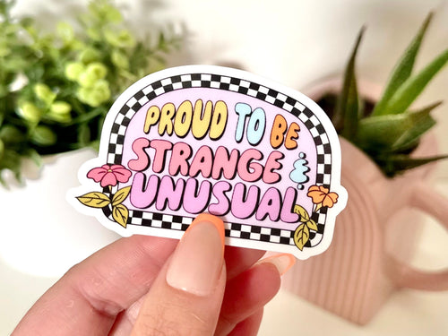 Strange & Unusual sticker