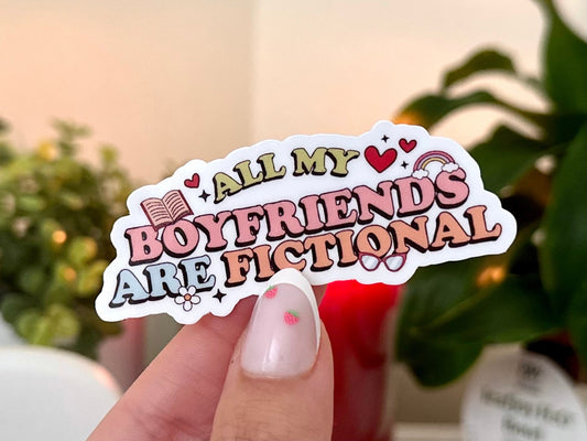 All My Boyfriends Are Fictional sticker