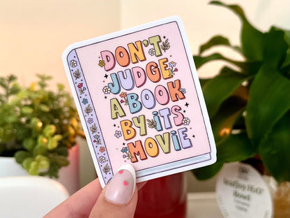 Don't Judge a Book by Its Movie sticker