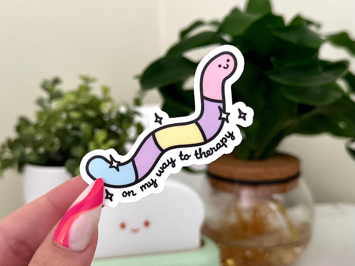 On My Way to Therapy sticker