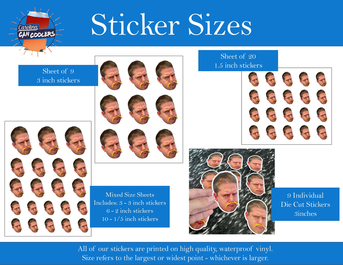 Custom Birthday sticker sheet – view 3