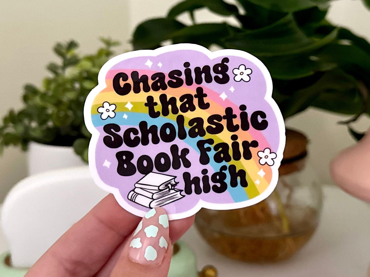 Chasing That Book Fair High sticker