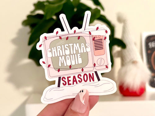 Christmas Movie Season sticker, christmas shows