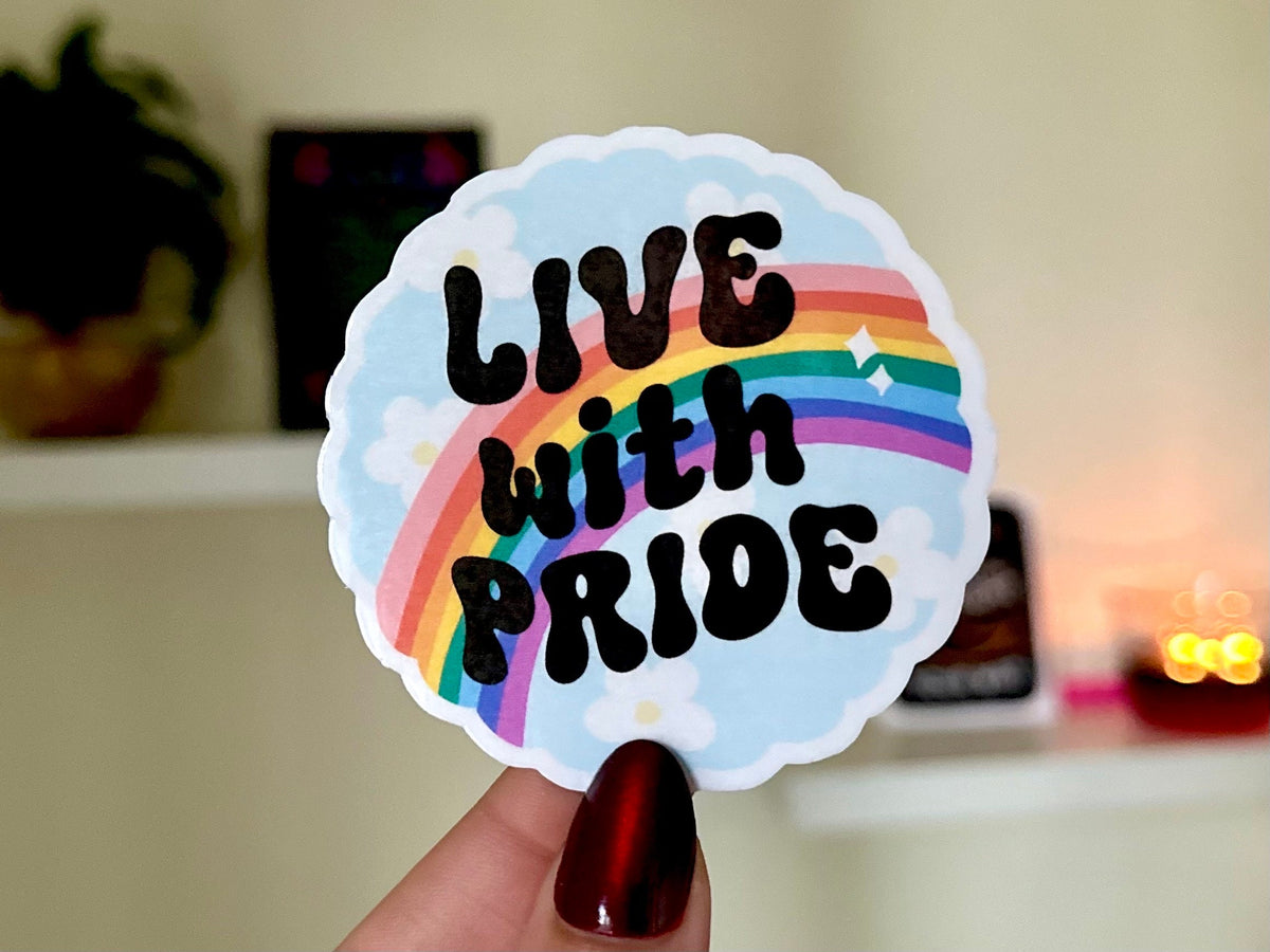 Live with Pride sticker