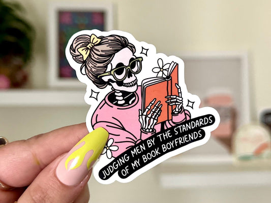 Judging Men Book Boyfriend sticker