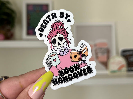 Death by Book Hangover sticker