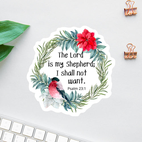 The Lord Is My Shepherd sticker