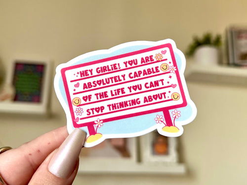 Hey Girlie sticker
