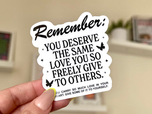Self Love sticker, groovy reminder