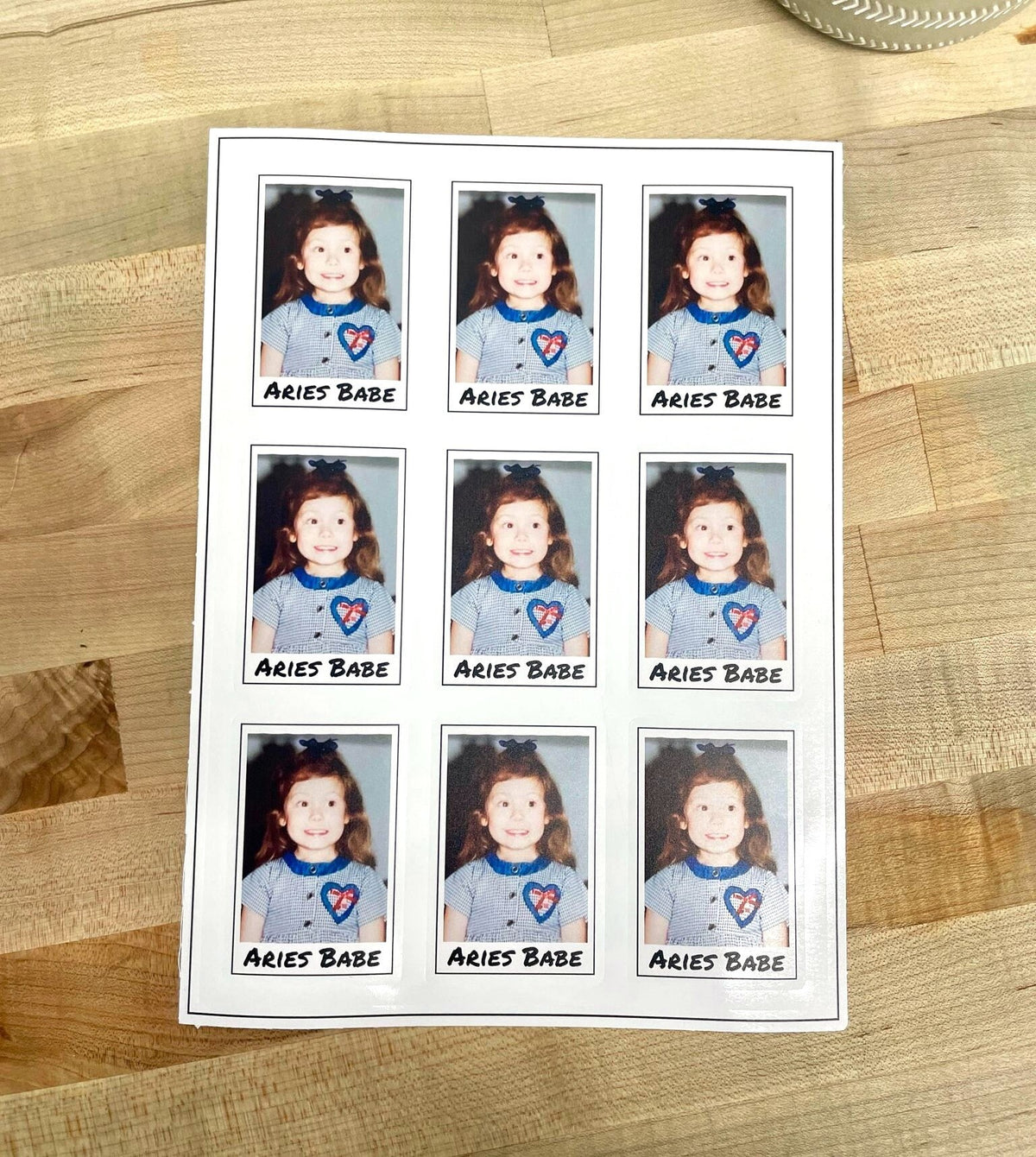 Custom Birthday sticker sheet – view 3