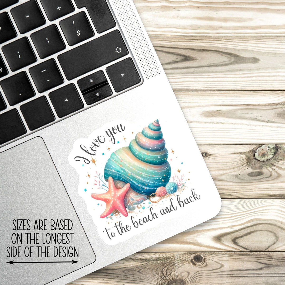 I Love You to the Beach and Back sticker – view 2