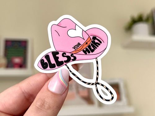 Bless Your Heart Hat sticker