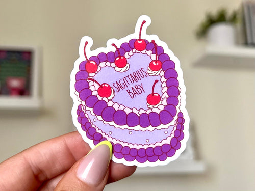 Sagittarius Baby Cake sticker