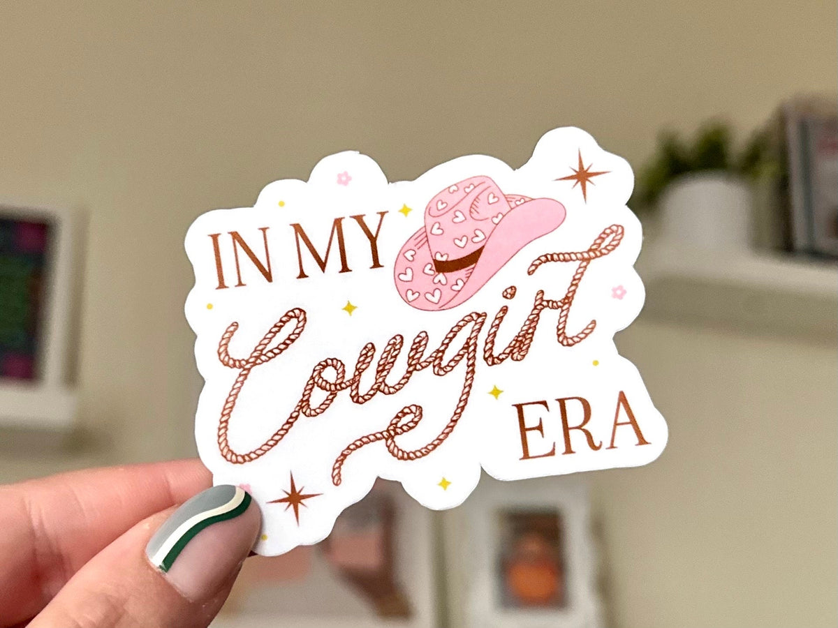 In My Cowgirl Era sticker, country style