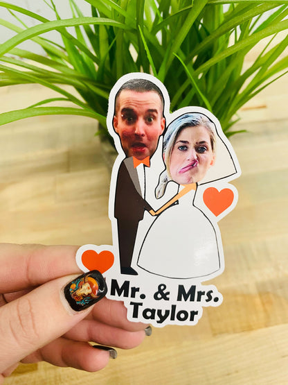 Custom Photo sticker, dog wedding – view 3