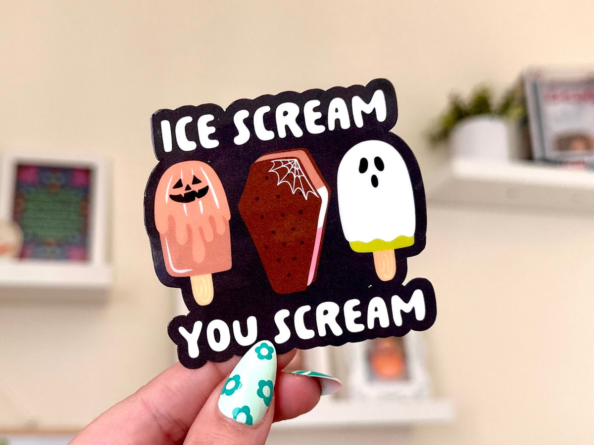 Ice Scream Halloween sticker
