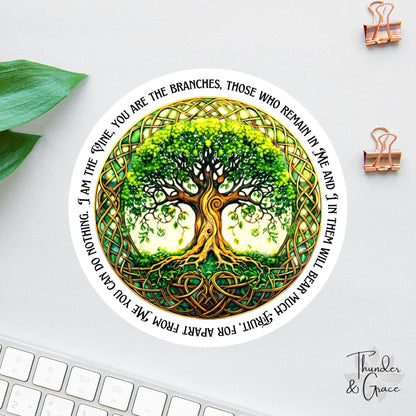 I Am the Vine sticker, john 15:5