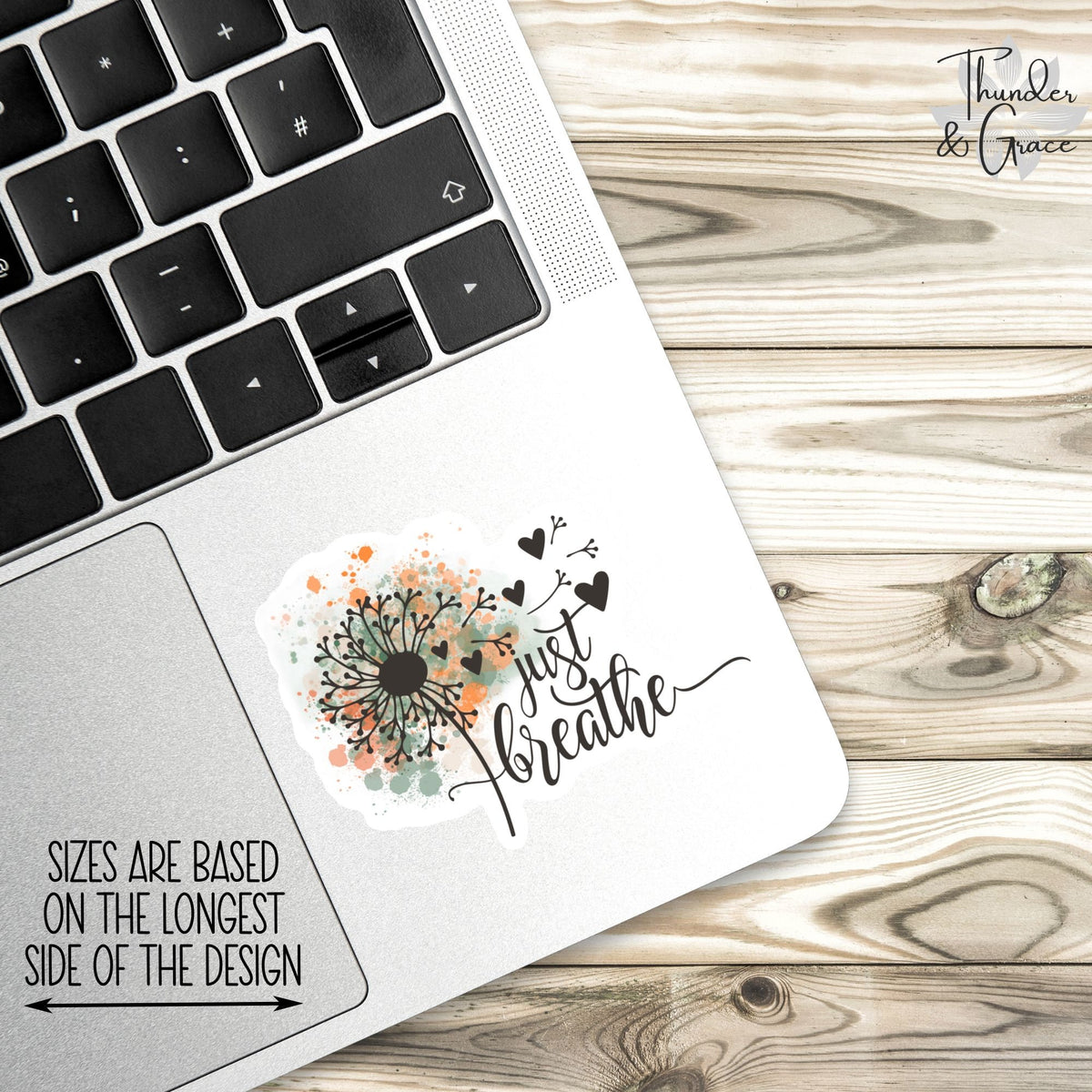 Just Breathe sticker, car for women – view 2