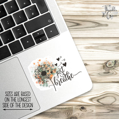Just Breathe sticker, car for women – view 2