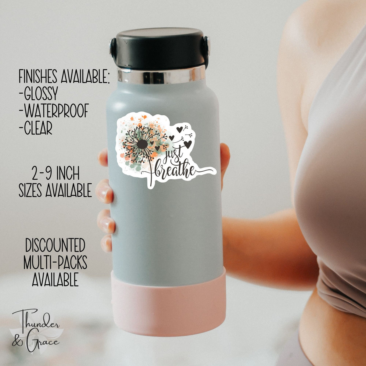 Just Breathe sticker, car for women – view 3