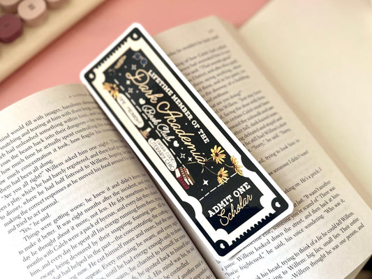Lifetime Member of the Dark Academia Book Club Bookmark sticker