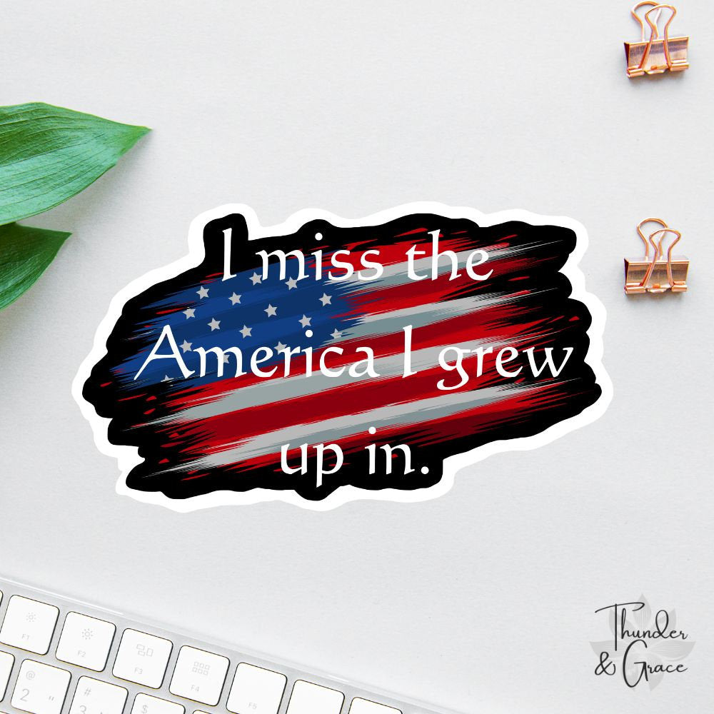 I Miss the America I Grew Up in sticker