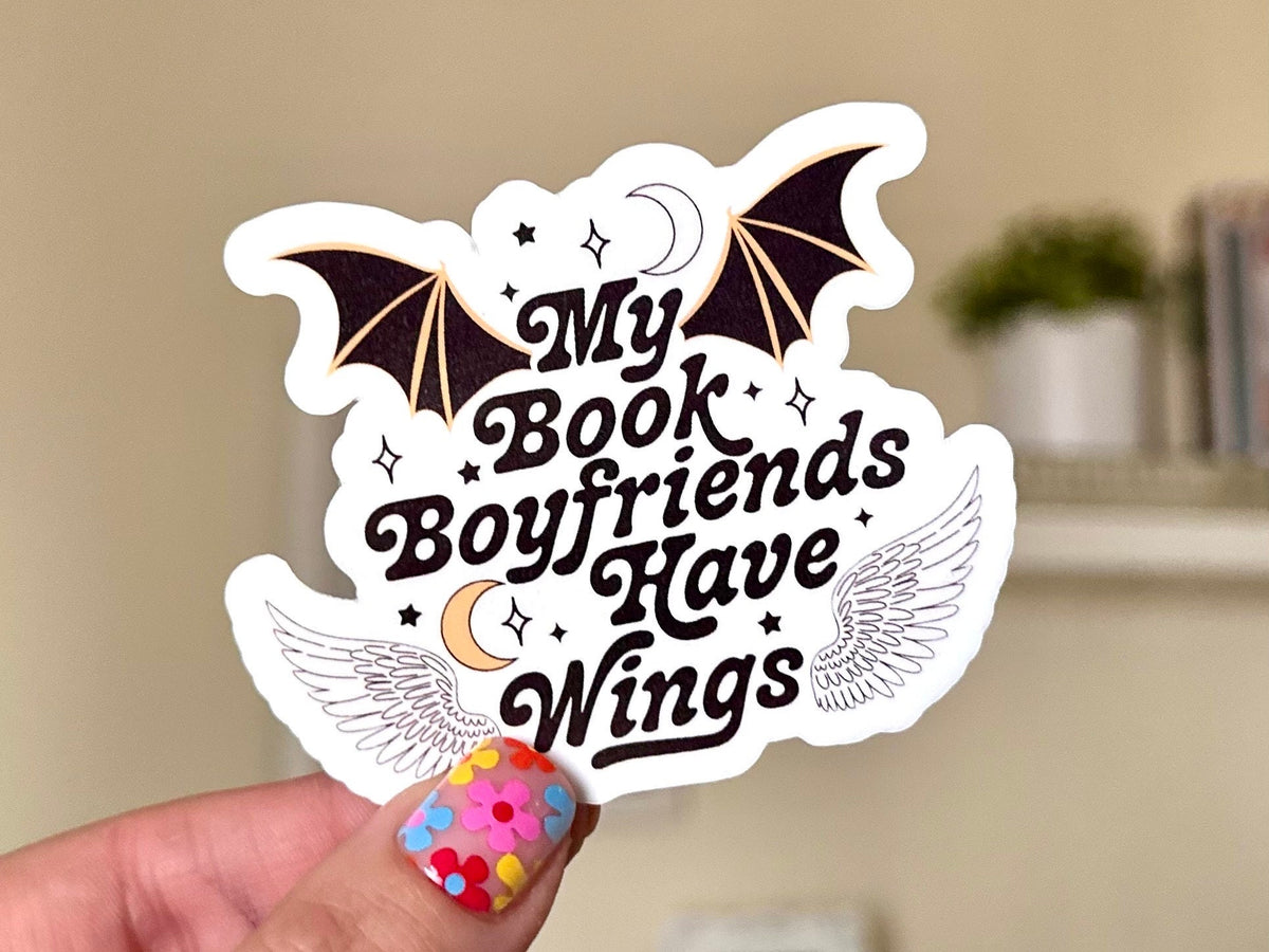 Book Boyfriends Have Wings sticker