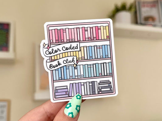 Color Coded Book Club sticker