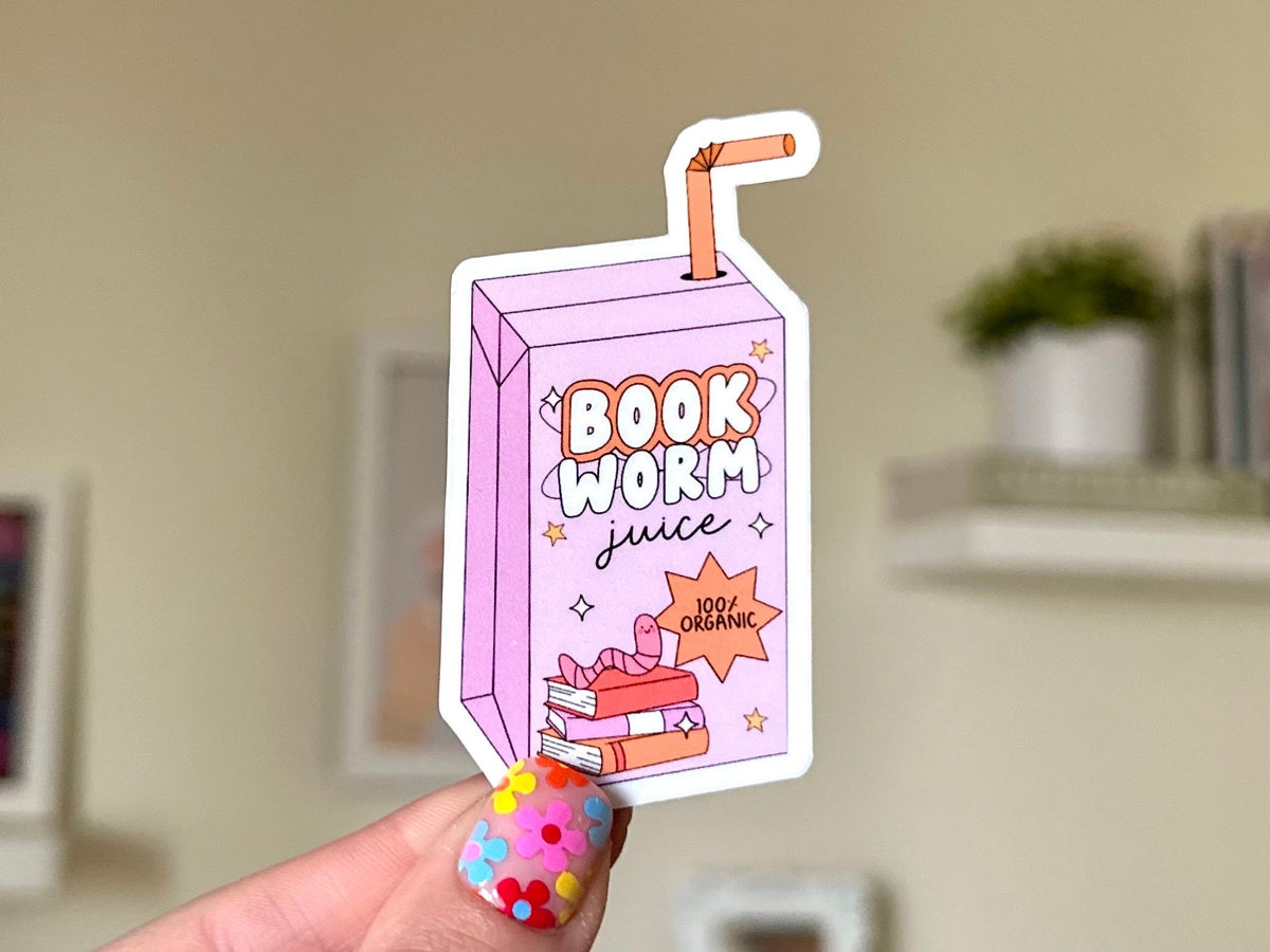 Book Worm Juice sticker