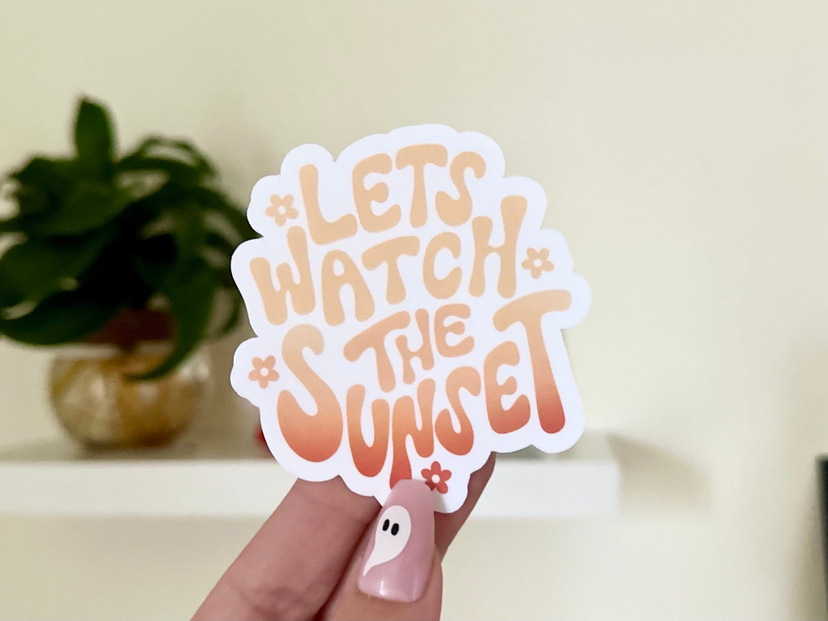 Let’s Watch the Sunset sticker, sunset chaser
