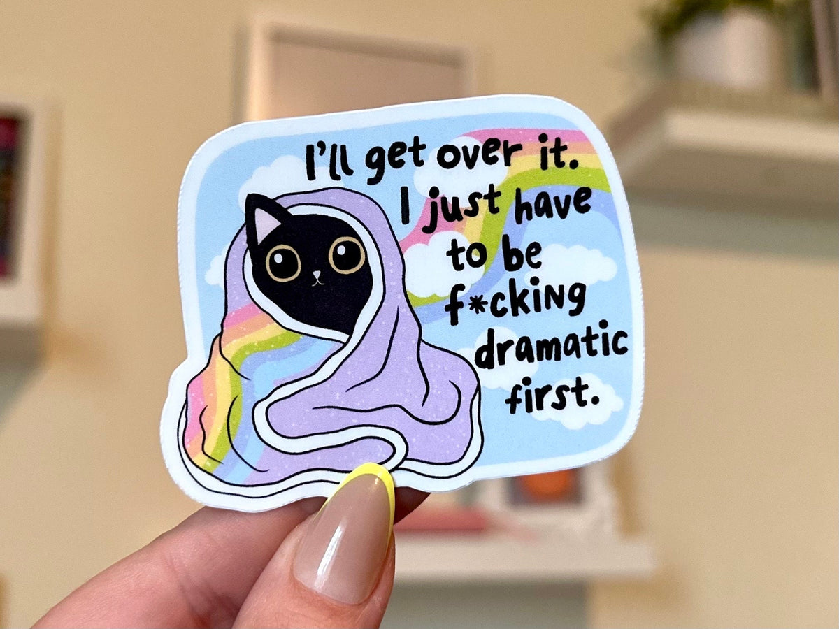 Dramatic Cat sticker