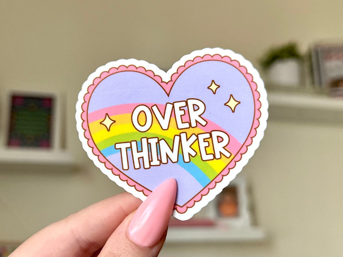 Overthinker Heart sticker