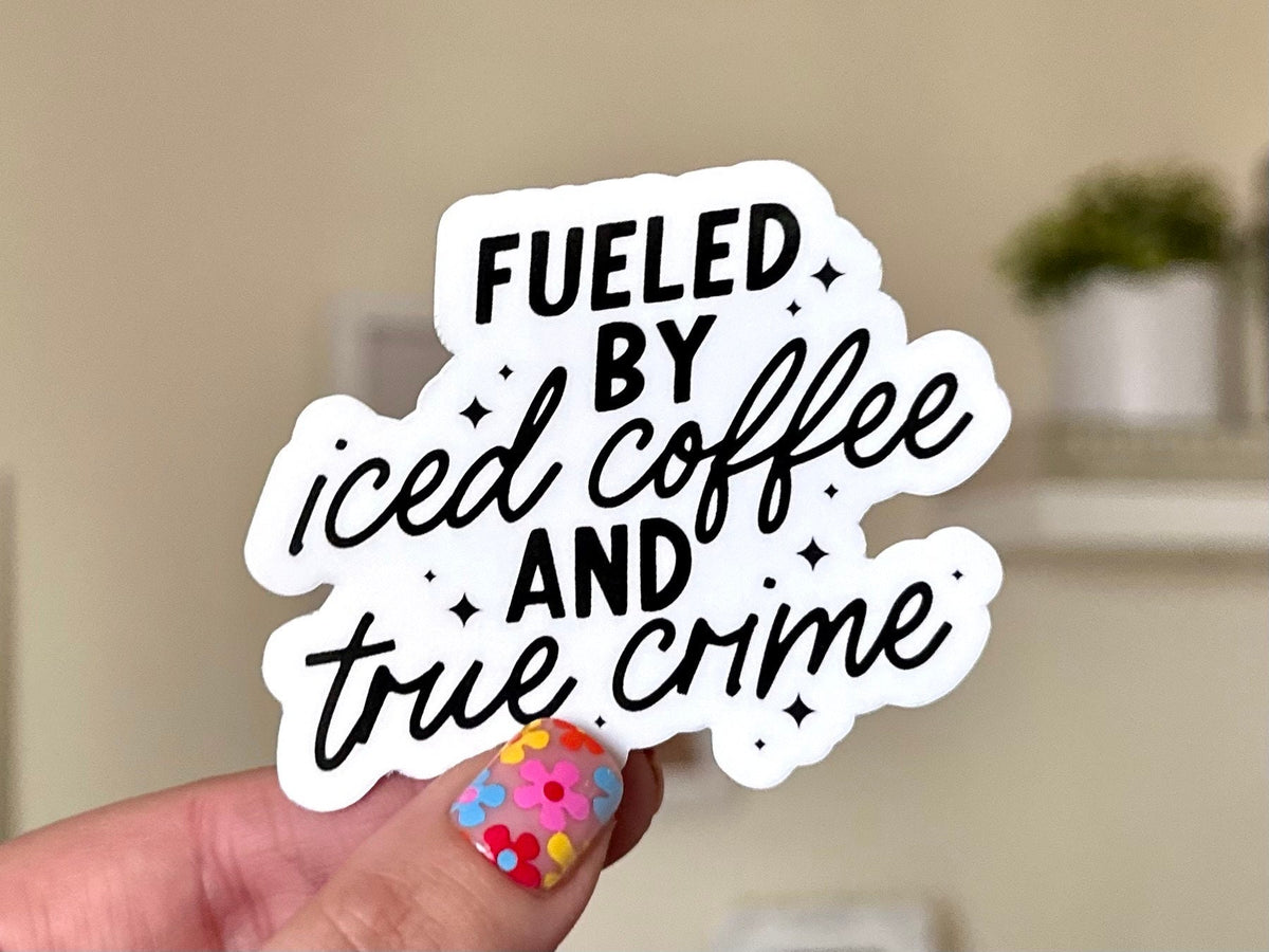True Crime Iced Coffee sticker