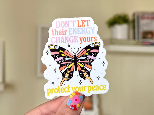 Butterfly sticker, positive energy