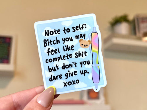Note to Self sticker