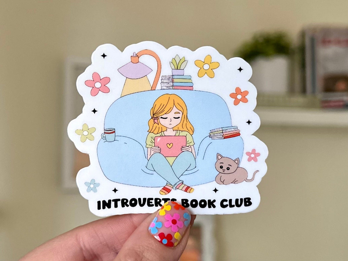 Introverts Book Club sticker