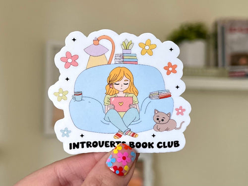 Introverts Book Club sticker