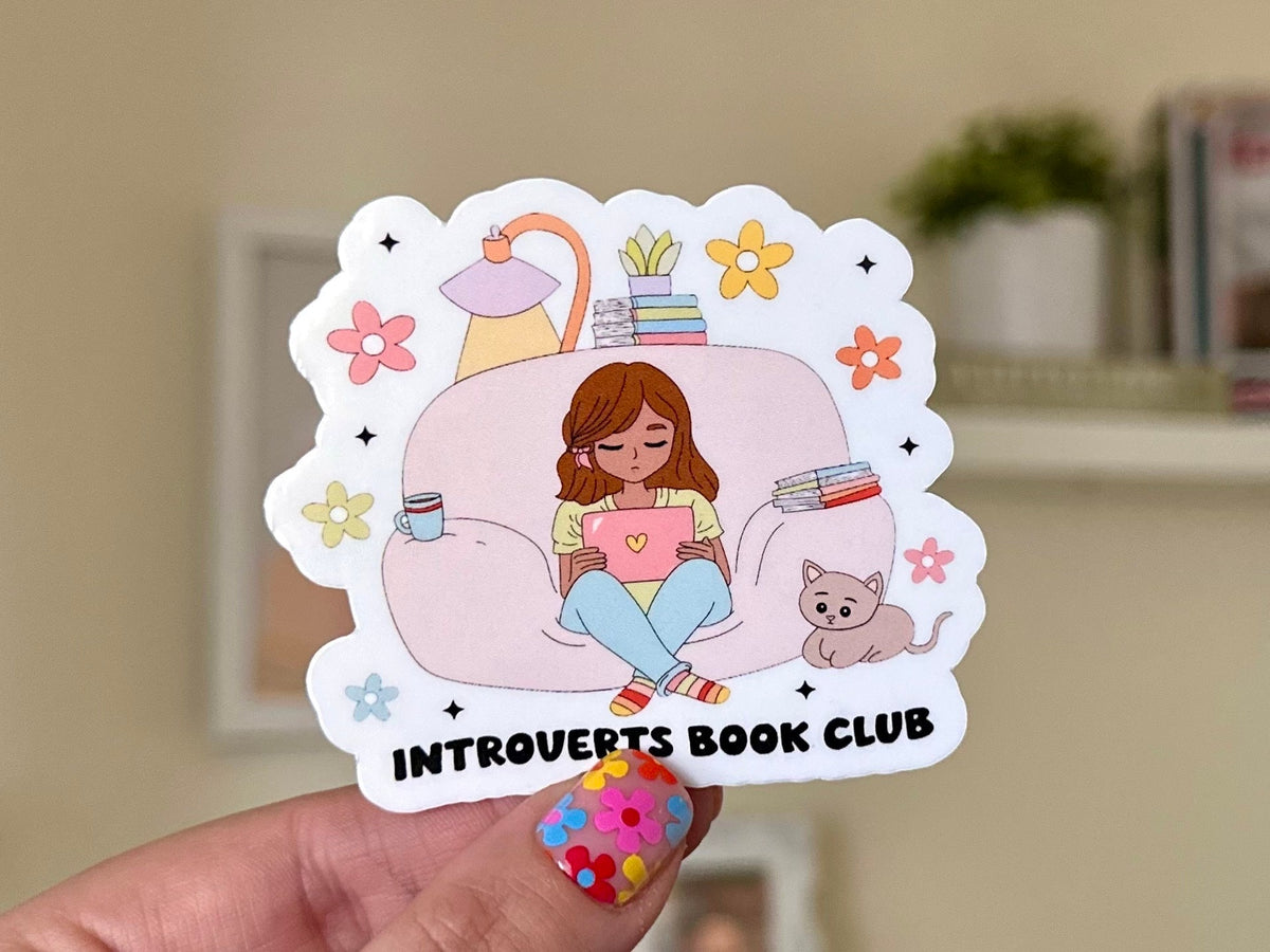 Introverts Book Club sticker