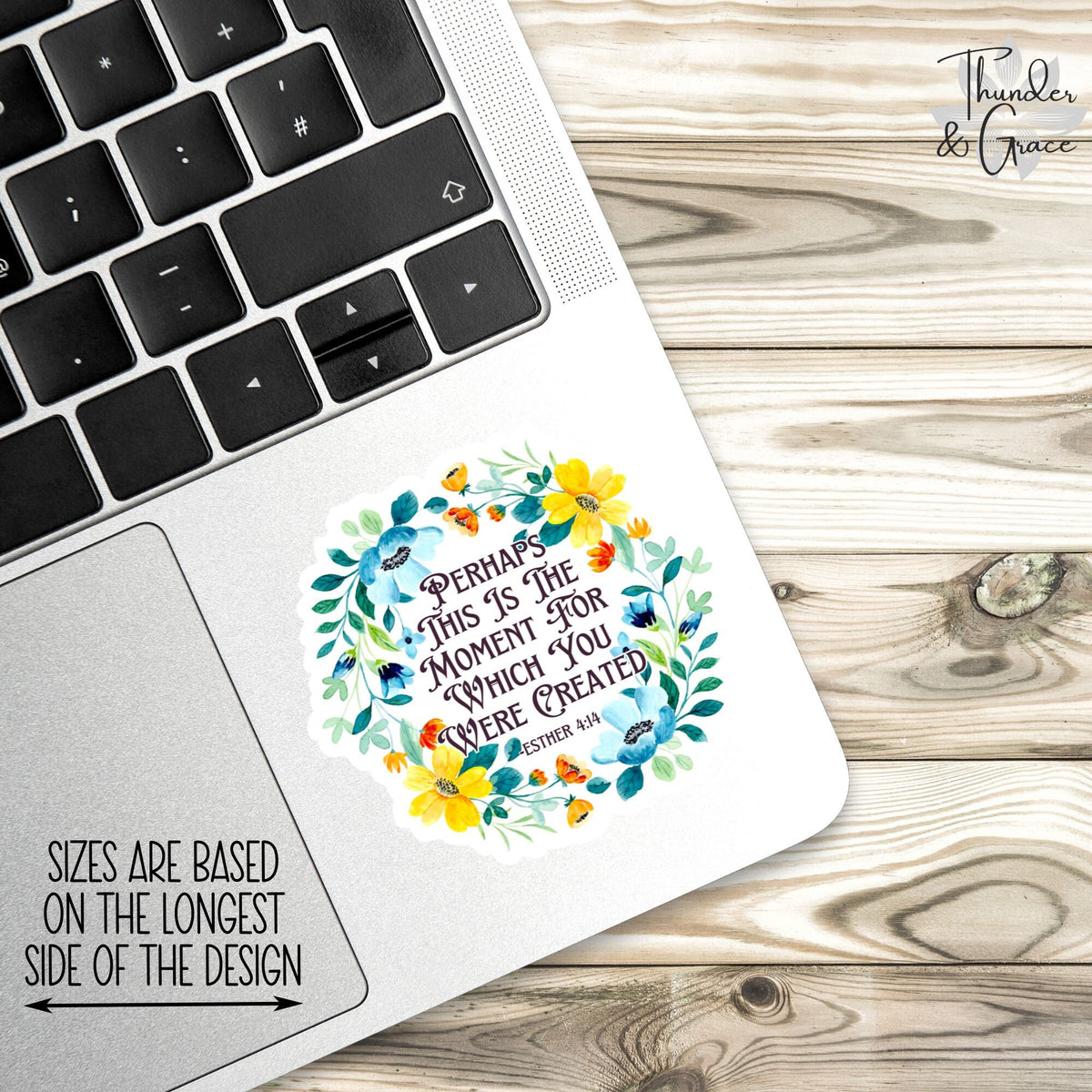 Esther 4:14 sticker, car for women – view 3