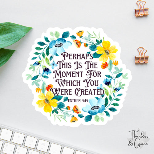 Esther 4:14 sticker, car for women