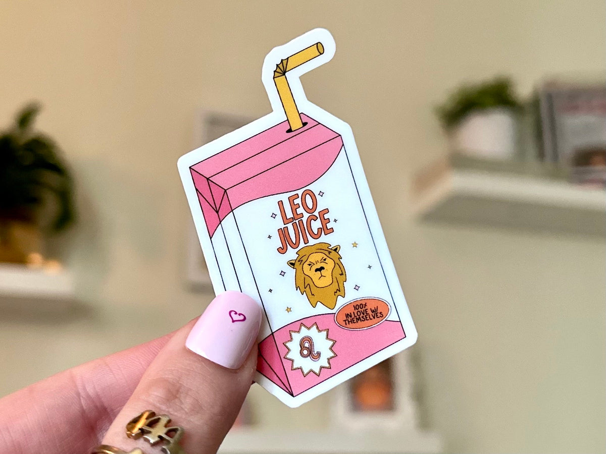 Leo Juice sticker