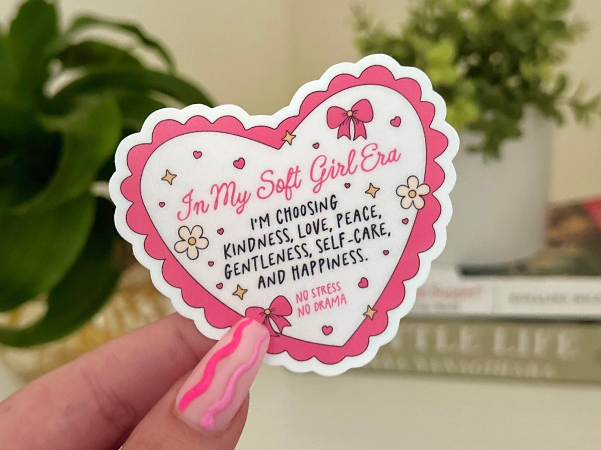 Soft Girl Era Heart sticker