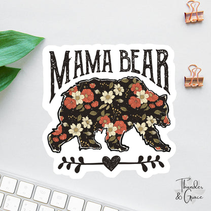 Mama Bear sticker, best mom ever