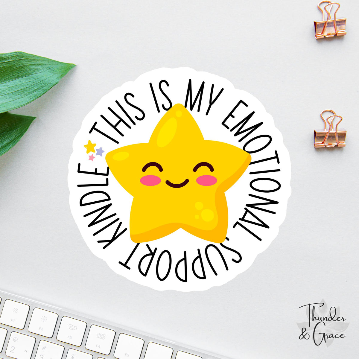 Emotional Support Kindle sticker